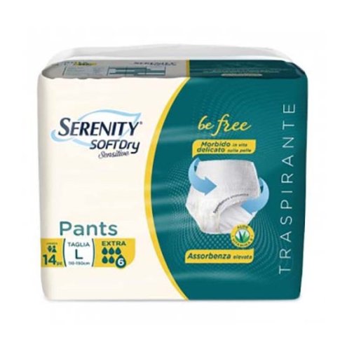 Serenity Soft Dry Pull Up Be Free Pannolone Mutandina Extra Taglia L 14 Pezzi