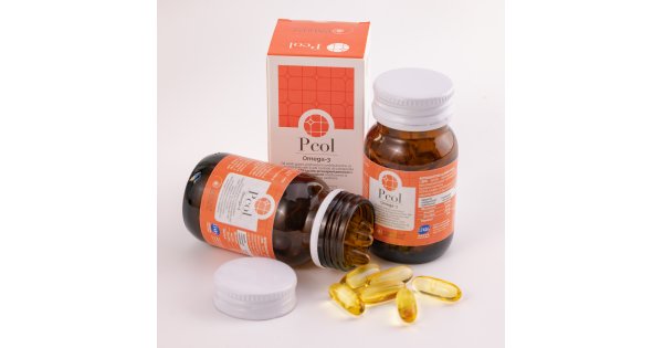 Pcol - Integratore alimentare fonte di Omega 3. - Barattolo da 30 perle.