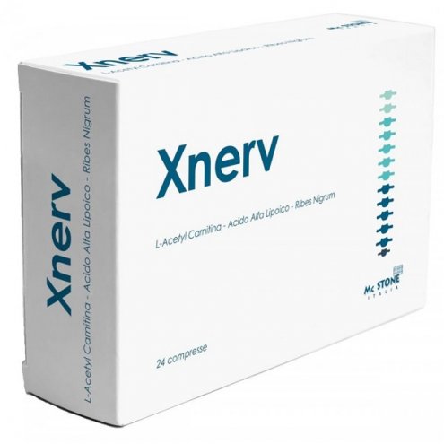 Xnerv 24 Compresse - Integratore Alimentare con L-Acetil Carnitina, Acido Alfa Lipoico e Ribes Nigrum