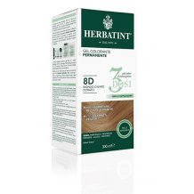 Herbatint Tinta per Capelli Gel Colorante Permanente 3Dosi 8D Biondo Chiaro Dorato 300ml