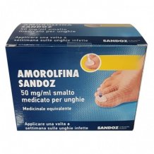 Amorolfina Sandoz smalto medicato per unghie per il trattamento dell'onicomicosi, 2,5ml