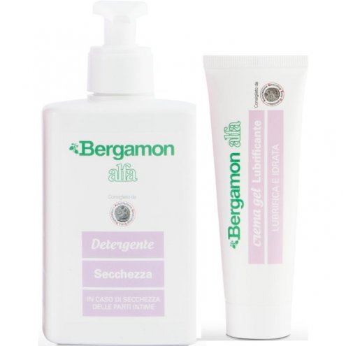Bergamon - Detergente Intimo Secchezza + Gel Lubrificante Confezione 2 Pezzi