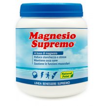 MAGNESIO SUPREMO Integratore alimentare a base di magnesio per ridurre stanchezza e stress - BARATTOLO 300 GRAMMI