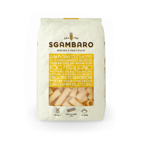 SGAMBARO  PASTA TORTIGLIONI DI GRANO DURO