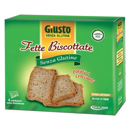 GIUSTO S/G FETTE BISCOTTATE250