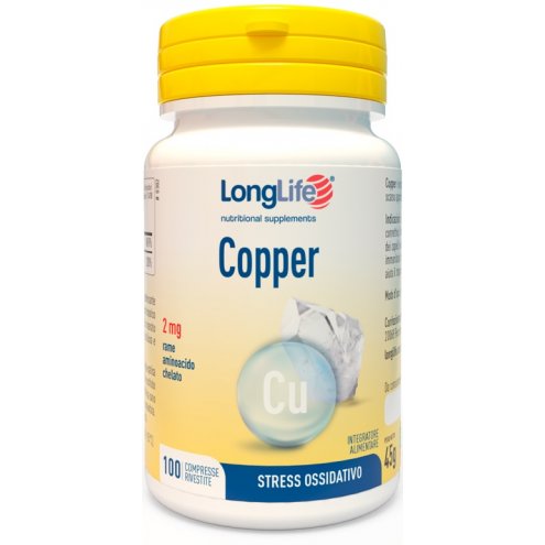 LONGLIFE COPPER 2MG 100COMPRESSE