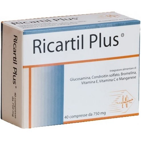 RICARTIL PLUS 40COMPRESSE 750MG