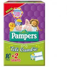 TELO CAMBIO PAMPERS 10+2PZ