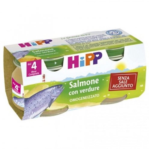 HIPP BIO OMO SALMONE VERD2X80G