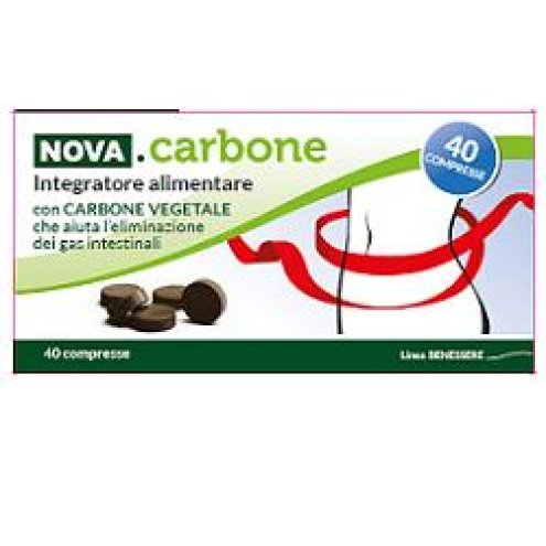 NOVA CARBONE VEGETALE 40COMPRESSE