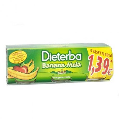 DIETERBA OMOG BANANA/MELA3X80G