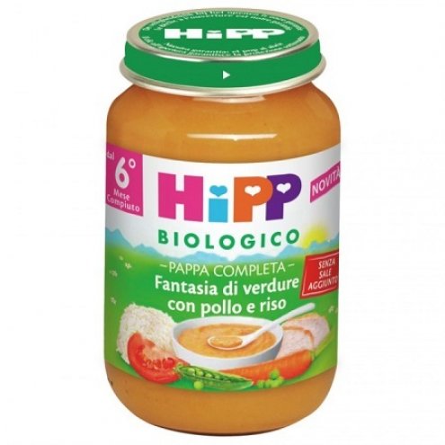 HIPP BIO FANT VERD POLLO/RISO