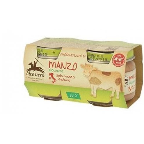 OMOGENEIZZATO MANZO BIO 2X80G