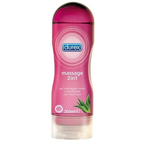 DUREX MASSAGE 2 IN 1 GEL MASSAGGIO CORPO CON ALOE VERA 200 ML