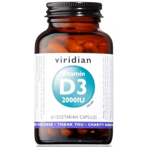 VITAMIN D3 2000IU 60CAPSULE VEG