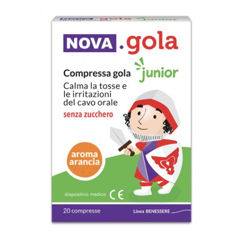 NOVA GOLA JUNIOR ARANCIA 20COMPRESSE