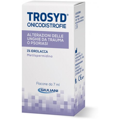 Trosyd idrolacca - indicata nei casi di alterazioni delle unghie causate da traumi o psoriasi - Flaconcini da 7ml