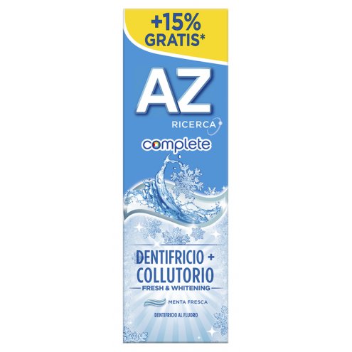 ORAL B DENTIFRICIO AZ COMPLETE + COLLUTORIO WHITENING 65 + 10 ML