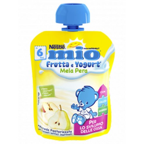 MIO POUCH YOGURT MELA PERA 90G