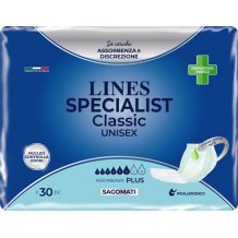 LINES SPECIALIST CLASSIC PLUS Pannolone Sagomato  - 30PEZZI