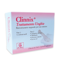 CLINNIX Trattamento Unghie - 2 x 15ML + 2 PENNELLI APPLICATORI
