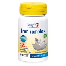 LONGLIFE IRON COMPLEX Integratore per il Metabolismo del Ferro - 100COMPRESSE
