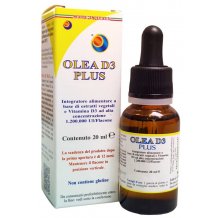 Olea D3 Plus - Integratore Vitamina D3 1.200.00 Ui - Gocce 20 Ml