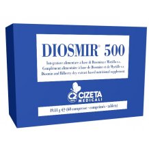 DIOSMIR 500  integratore alimentare di mirtillo e diosmina  60 COMPRESSE