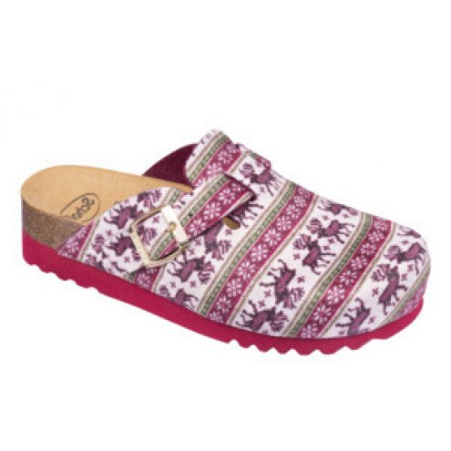 CALZATURA AMIATA PRINTED MICROFIBRE WOMAN RED/MULTI 42