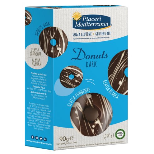 PIACERI MEDITERRANEI DONUTS DARK 90 G