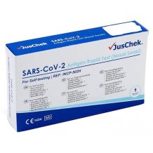 TEST ANTIGENICO RAPIDO COVID-19 JUSCHEK AUTODIAGNOSTICO DETERMINAZIONE QUALITATIVA ANTIGENI SARS-COV-2 IN TAMPONI NASALIMEDIANTE IMMUNOCROMATOGRAFIA