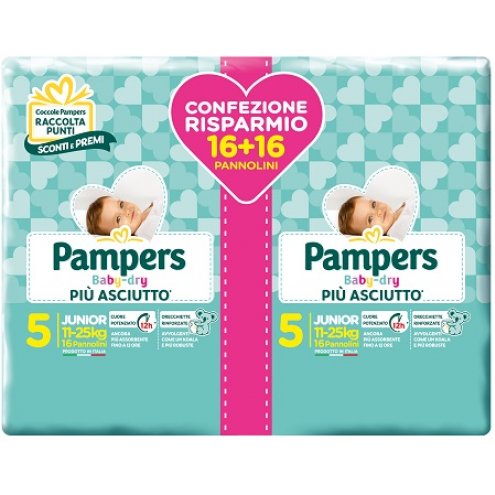 PAMPERS BABY DRYDUO DWCT J 32P