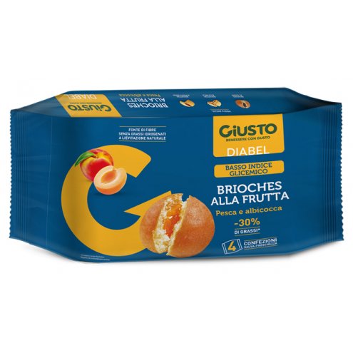 GIUSTO DIABEL BRIOCHE FRUTT4PZ