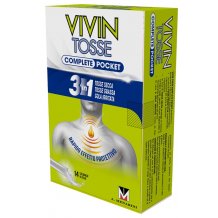 VIVIN TOSSE COMPLETE POCKET 3 IN 1 Tosse Grassa, Secca e Mal di Gola - 14 STICK 10Ml