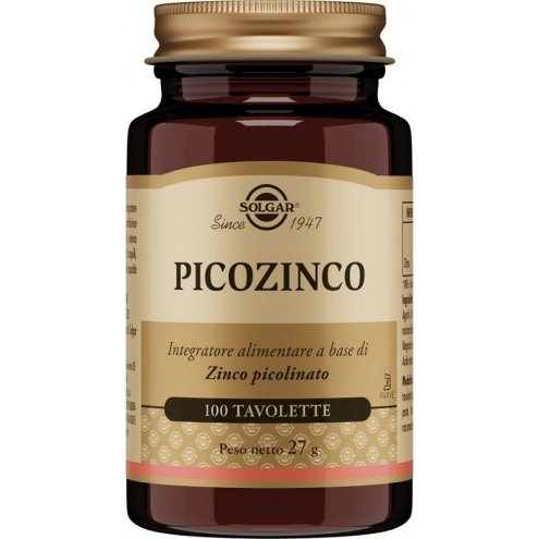 SOLGAR PICOZINCO integratore antiossadante - 100 TAVOLETTE