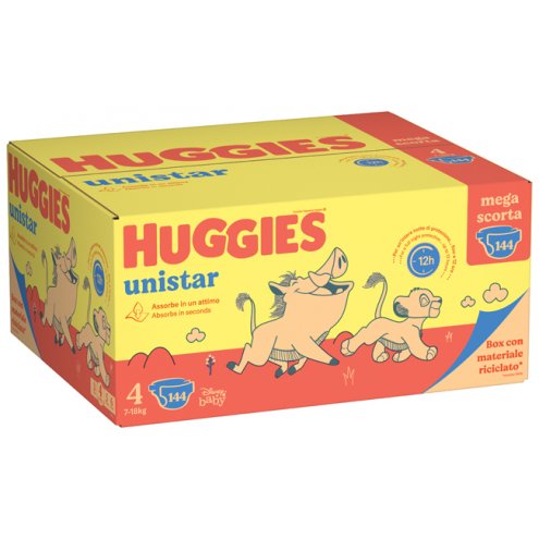 HUGGIES UNISTAR MEGA 4 144PZ