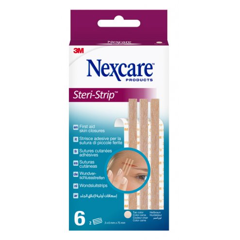 NEXCARE STERI STRIP CARNE 6X75