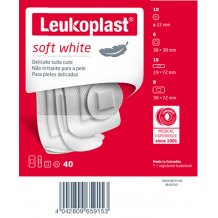 LEUKOPLAST SOFT WHITE 40PZ ASS