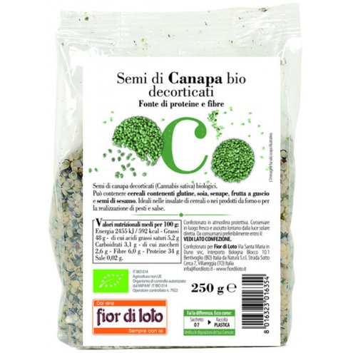 SEMI CANAPA DECORTIC BIO 250G