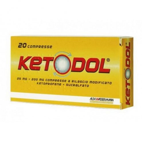 KETODOL*20COMPRESSE 25MG+200MG RM