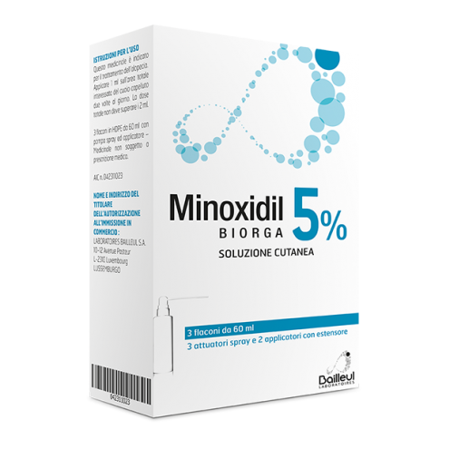 MINOXIDIL BIORGA*SOL CUT 3FL5%