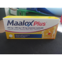 MAALOX PLUS*30 Compresse mast 200 mg + 200 mg + 25 mg