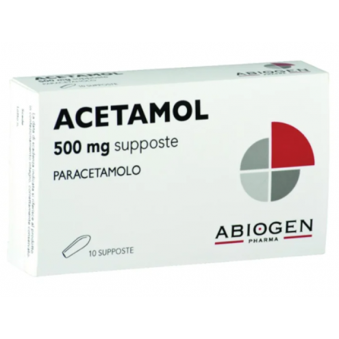 ACETAMOL*BB 10 SUP. 500 MG